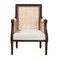 Bali & Pari Desmond Traditional French Beige Fabric and Dark Brown Finished Wood Accent Chair 238-13339-ZORO - alternate 6